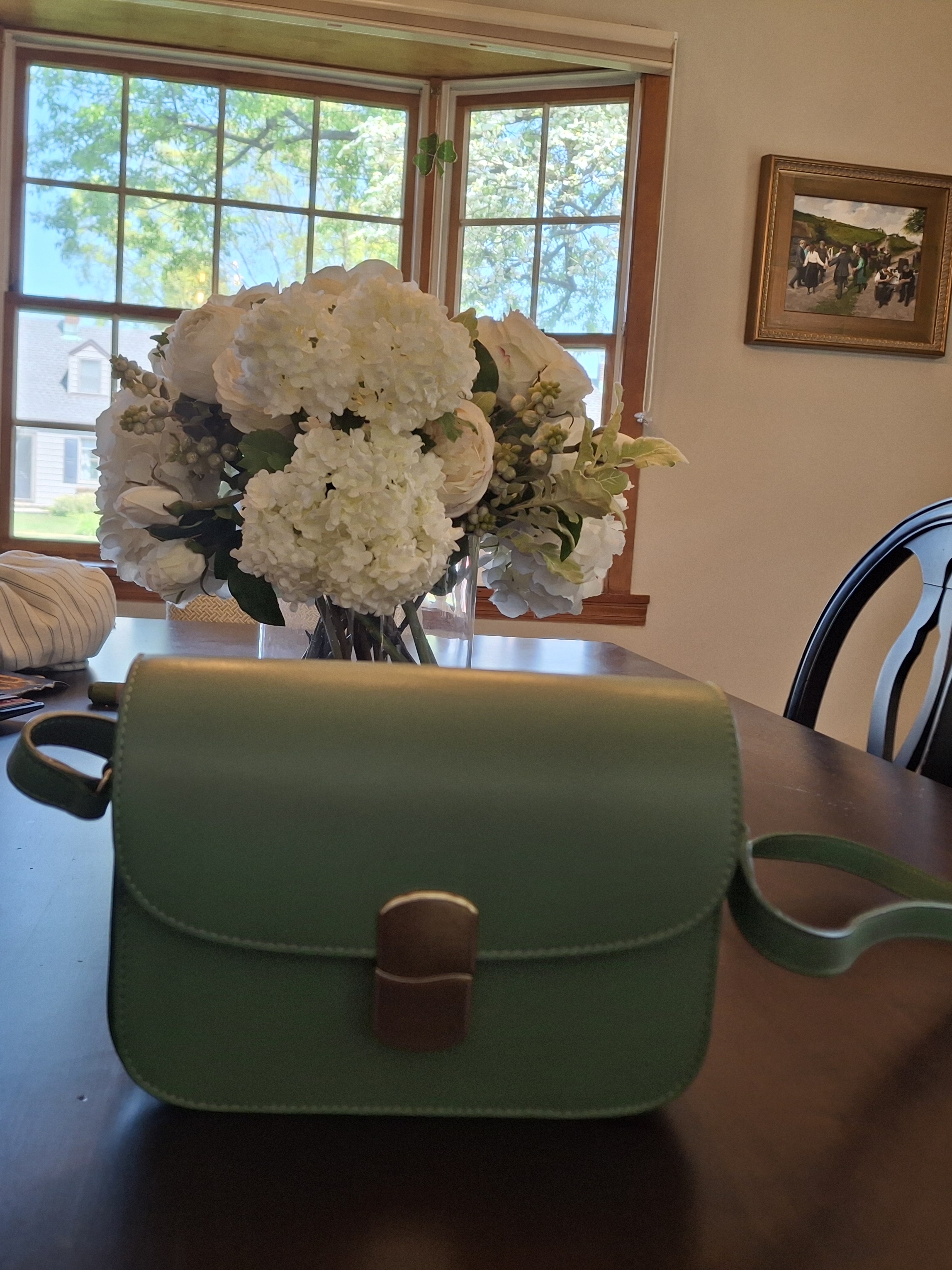 Szane Mini Milo Handbag In Light Mint Green Leather Nwt